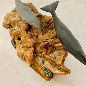 3/$21BEACH GLASS handmade PENDANT great gift!